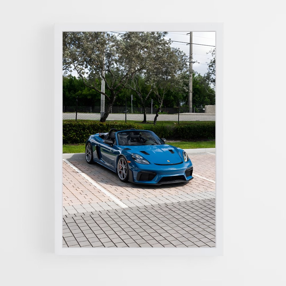 Poster 718 Spyder Énigmatique – affiche Porsche (vue 3)
